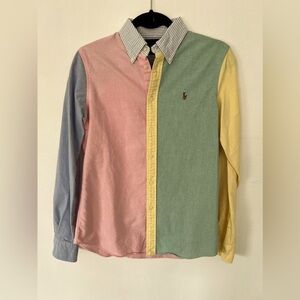 Ralph Lauren Color Block Button Down Shirt